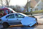 Wypadek drogowy w Jabłonicy Polskiej foto: www.brzozowiana.pl