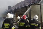  Pożar budynku gospodarczego w Humniskach foto:www.ry-sa.pl