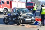  Wypadek samochodu z motocyklem w Starej Wsi foto: www.brzozowiana.pl