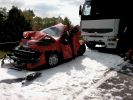  Wypadek w Domaradzu foto: st.kpt. Bogdan Biedka