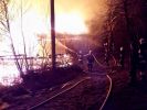  pożar budynku mieszkalnego i gospodarczego - Golcowa foto: infobrzozow