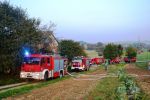  Pożar stodoły w Starej Wsi foto: www.brzozowiana.pl