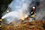  Pożar stodoły w Starej Wsi foto: www.brzozowiana.pl