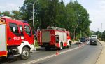  Zderzenie samochodu osobowego z motorowerem na ul. 3-go Maja w Brzozowie foto: brzozowiana