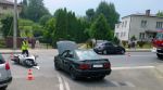  Zderzenie samochodu osobowego z motorowerem na ul. 3-go Maja w Brzozowie foto: brzozowiana